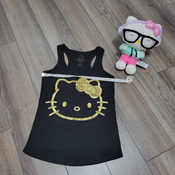✨️3 For $30✨️Hello Kitty Racerback Tank - Black & Gold (S) - Picture 7 of 7